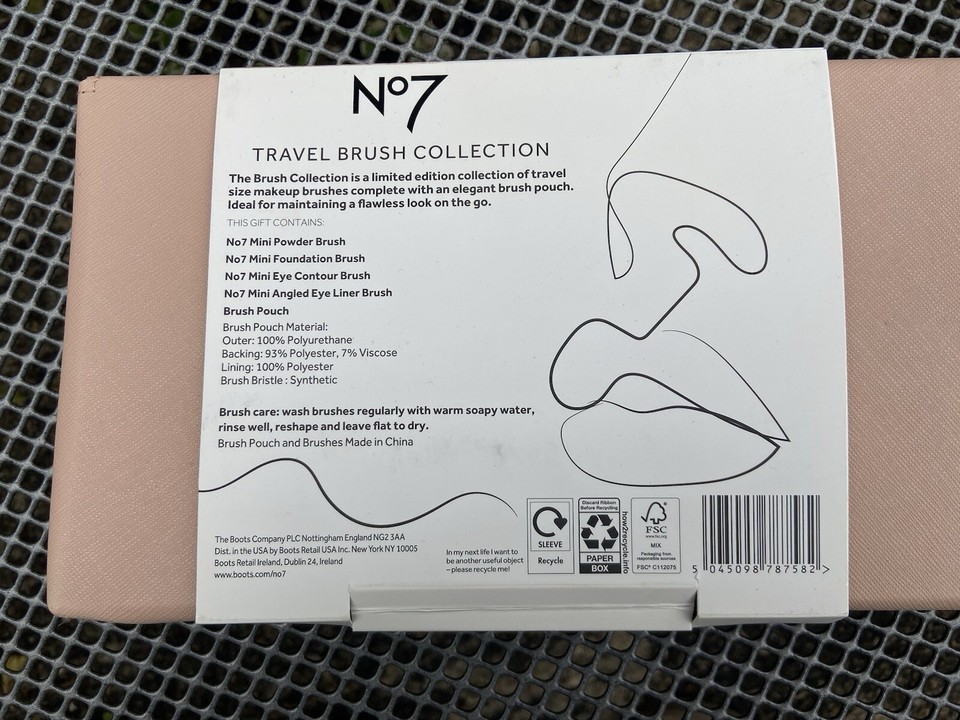 No.7 Travel Brush Collection & Purse eBay
