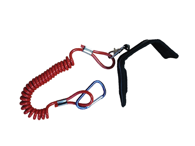 Deluxe Coil Paddle Leash / Safety Cord - Ideal for Kayaks Canoes Boating - Riber