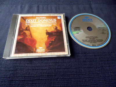 CD HÄNDEL Simon Preston Dixit Dominus Nisi Dominus Salve Regina CHOIR DG ARCHIV 
