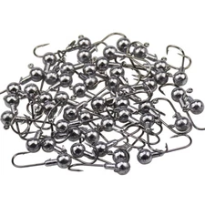 50Pcs 1/32 1/16 1/8 oz Lead Jig Head Fishing Hooks Jig Heads Lures Bait Crappie