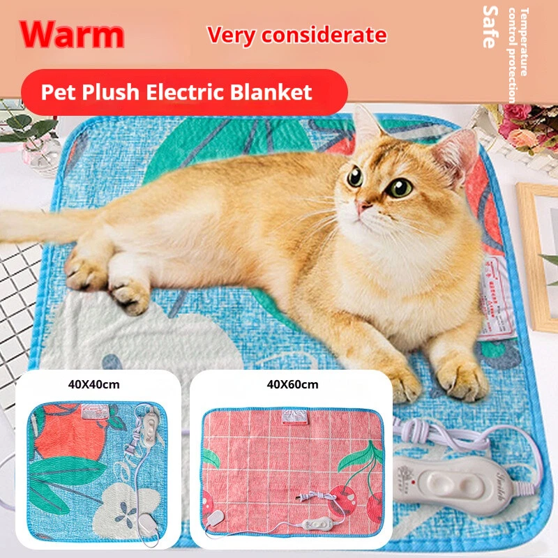 Pet Electric Heating Pad Waterproof Heated Mat Dog Cat Warm Cushion Blanket Bed - Image 2 of 4