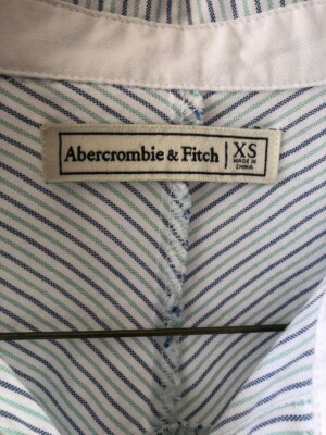 VINTAGE ABERCROMBIE & FITCH Womens Button Up Shirt top Pocket