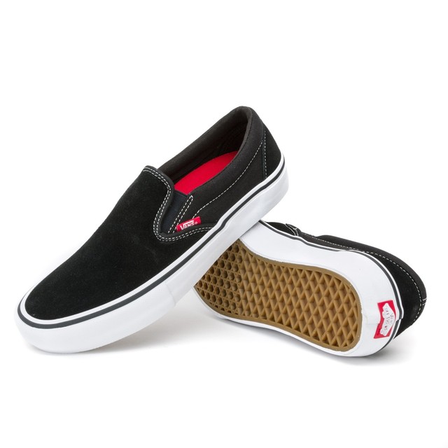 vans slip on pro black gum