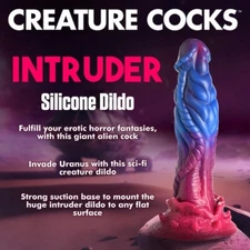 Creature Cocks Intruder Unique Texture Silicone Alien Dildo Dong by XR Brands