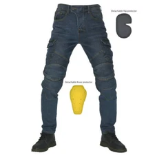 Mens Motorbike Jeans Motorcycle Pants Armored Protective Cargo Trousers US SHIP