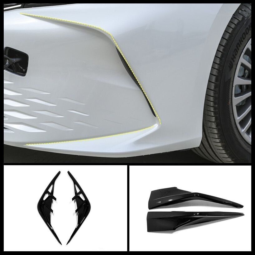 For Toyota Camry Accessory 25 Gloss Black Corner Protection Fog Light Lamp Cover