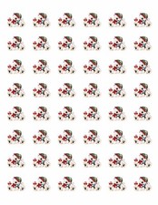 48 CHRISTMAS BEAR ENVELOPE SEALS LABELS STICKERS 1.2" ROUND 