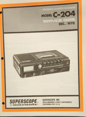 A MARANTZ SUPERSCOPE PROFESSIONAL CASSETTE RECORDER/CD-330