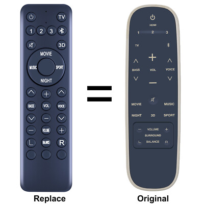 Replacement Remote Control For Polk Audio MagniFi 2 High-Performance Sound Bar
