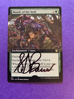 MTG Magic Mantle Of The Wolf EA Signed Artist Proof x1 THB Simon Dominic