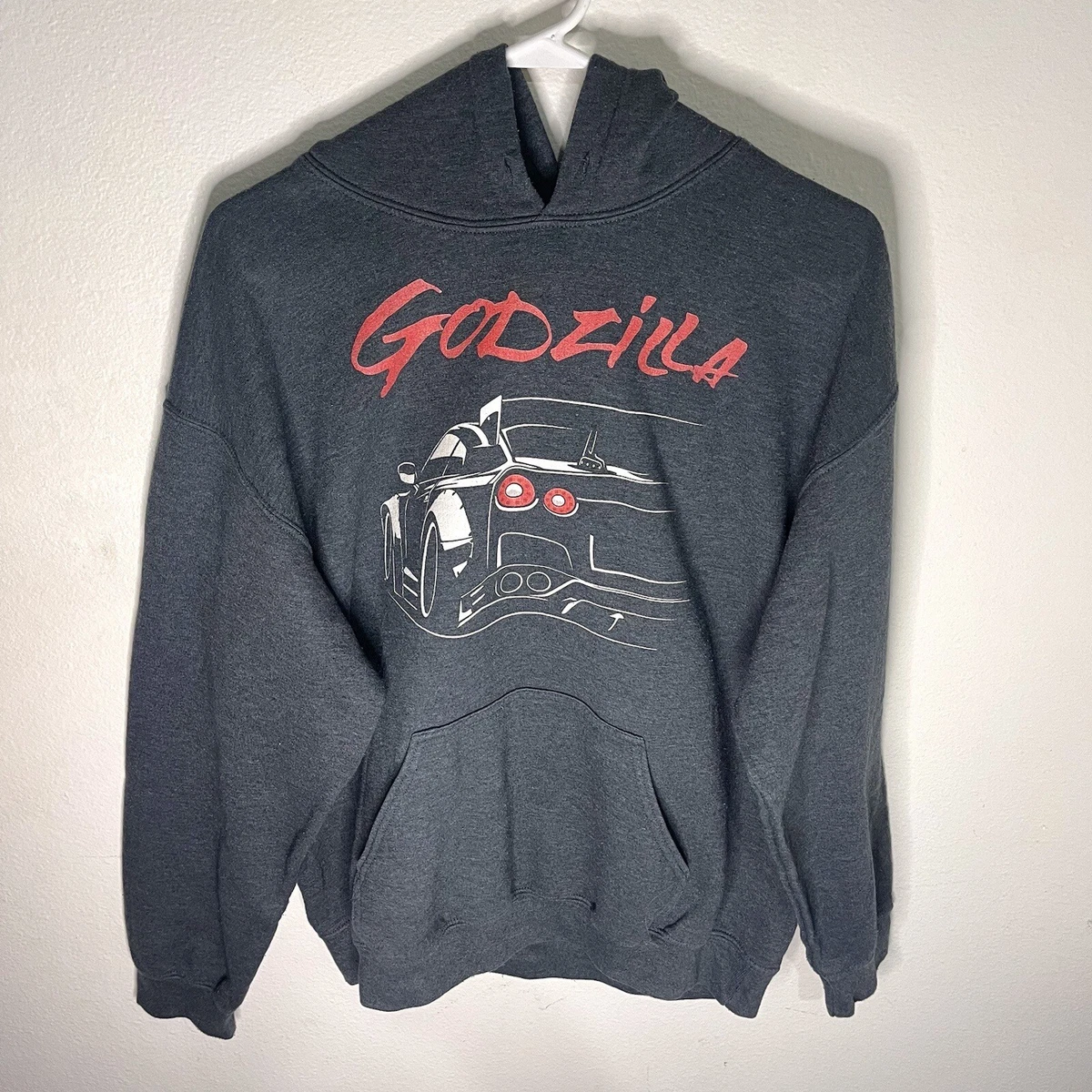 Y2k Godzilla Chevrolet Car Racing Mens Punk Hoodie Size Large eBay