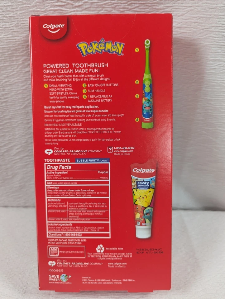 Pokemon - Paquete de regalo Colgate Brushtastic - ¡Exclusivo objetivo! exp 07/2026 Foto 2 de 4