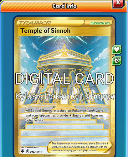 Temple Of Sinnoh Card