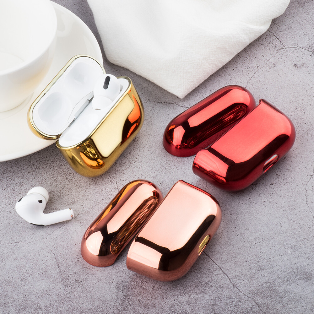 Luxury Plating Case For Apple AirPods Pro 2/1 AirPods Hard Cover  Protector