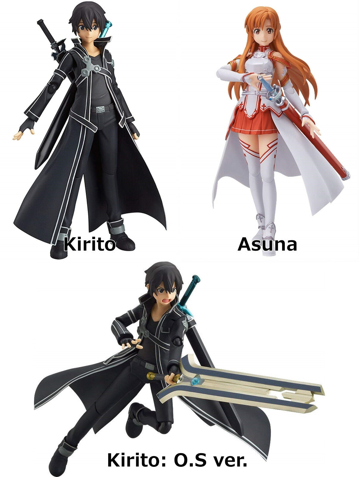 KLZO 5.9 Anime Sword Art Online: Kirito Figma Action Figure ,Cute