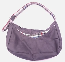 Oniva Picnic Time Tarana Cooler Bag Tote Insulated 14x7" Gray w/ Plaid
