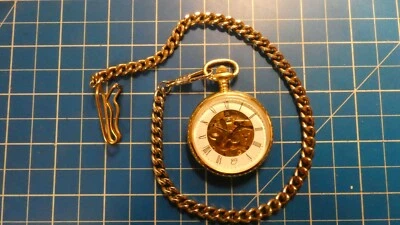 Taschenuhr mit Uhrkette unbekannte Manufaktur U-251 - Bild 1 von 4