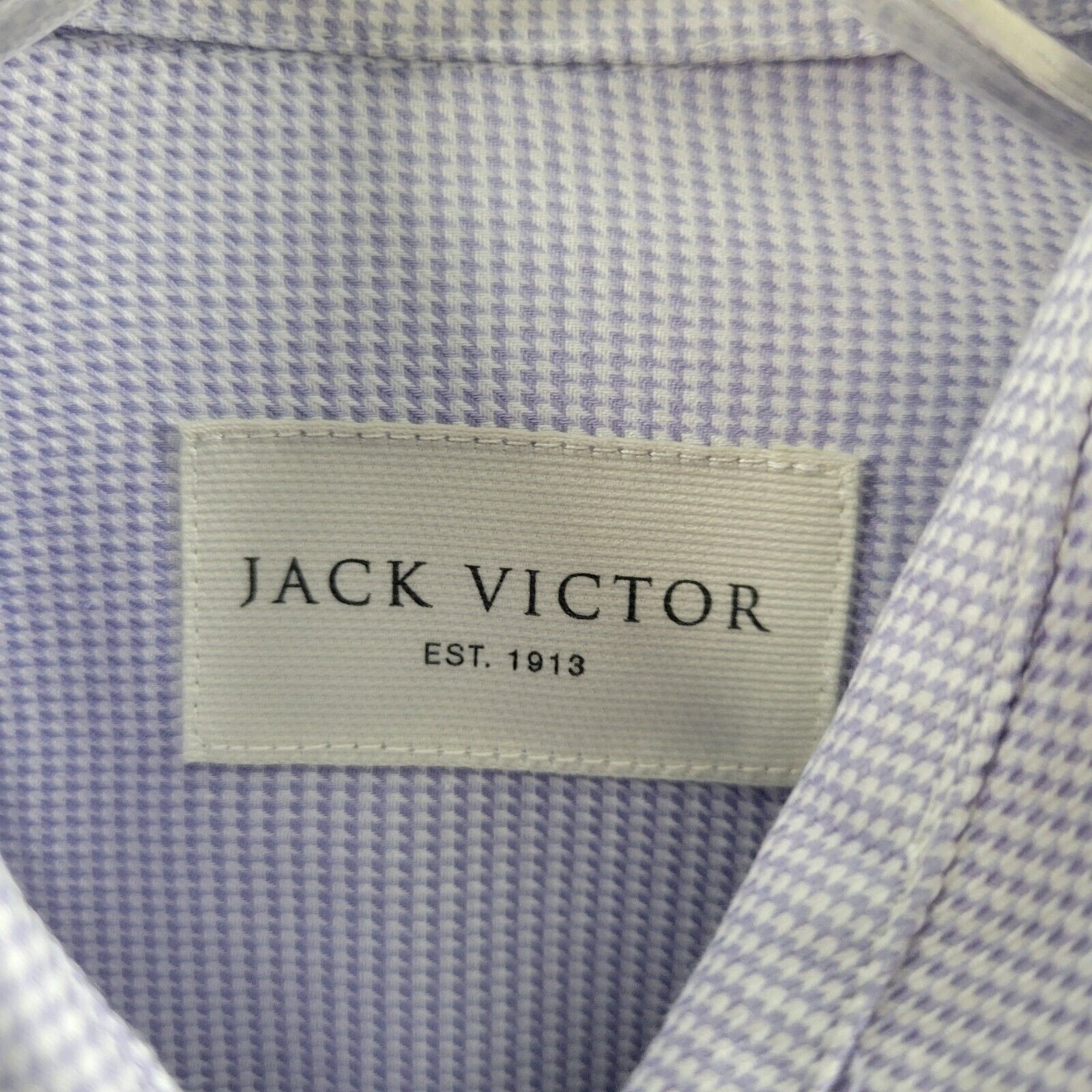 Jack Victor Men's Button Front Lavender Shirt Siz… - image 3