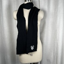 Disney Parks Disneyland Resort Exclusive Classic Mickey Mouse Scarf Black 85x5.5
