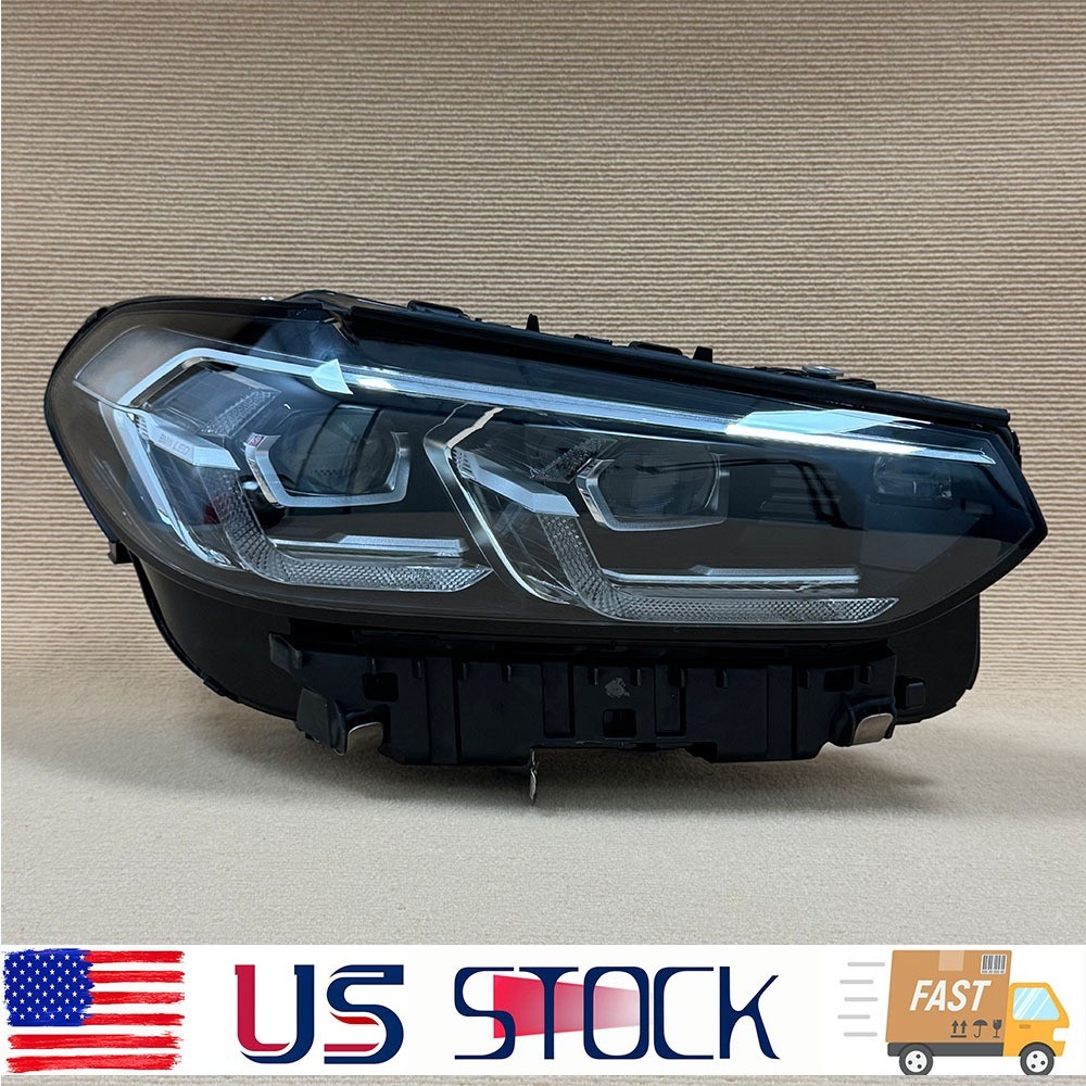 2022-23 BMW X3 X4 G01 G02 LED Headlight Right Passenger Side Chrome OEM 5A29214