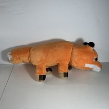 MINECRAFT FOX Soft Plush 20" Mojang Stuffed Toy Animal Long Pillow Buddy orange