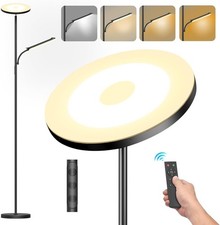 Lámpara de Pie LED Regulable de 42 W, Lamparas de Pie Para Salon Superbrillante