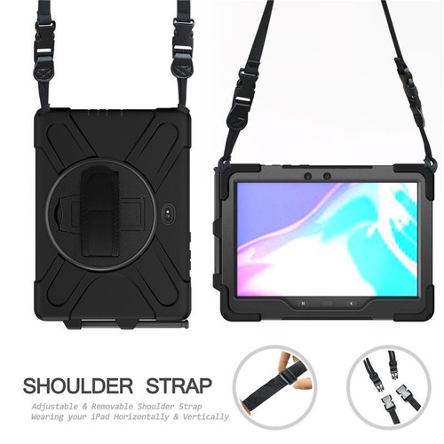 Stand Case For Samsung Tab Active 2 3 Pro / 4 Pro / Rugged Hand Shoulder Strap - Picture 16 of 55