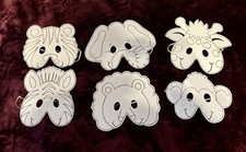 Lot of 36 zoo  color me  animal masks for kids