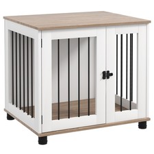 PawHut Dog Crate Furniture,Side Table Indoor Dog Kennel,End Table w/Lockabl