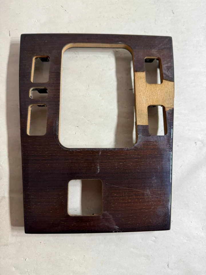 **Mercedes Benz W140 W202 S420 C220 500SEC Palanca de cambios de ventana Borde Bisel Madera Foto 2 de 4