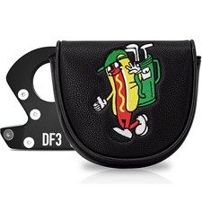 Lab DF3 Golf Putter Cover Black Magnetic Closure Mallet