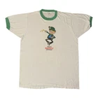 Vintage Lucky Charms T Shirt Mens M White 80s Leprechaun Promo Ringer Graphic