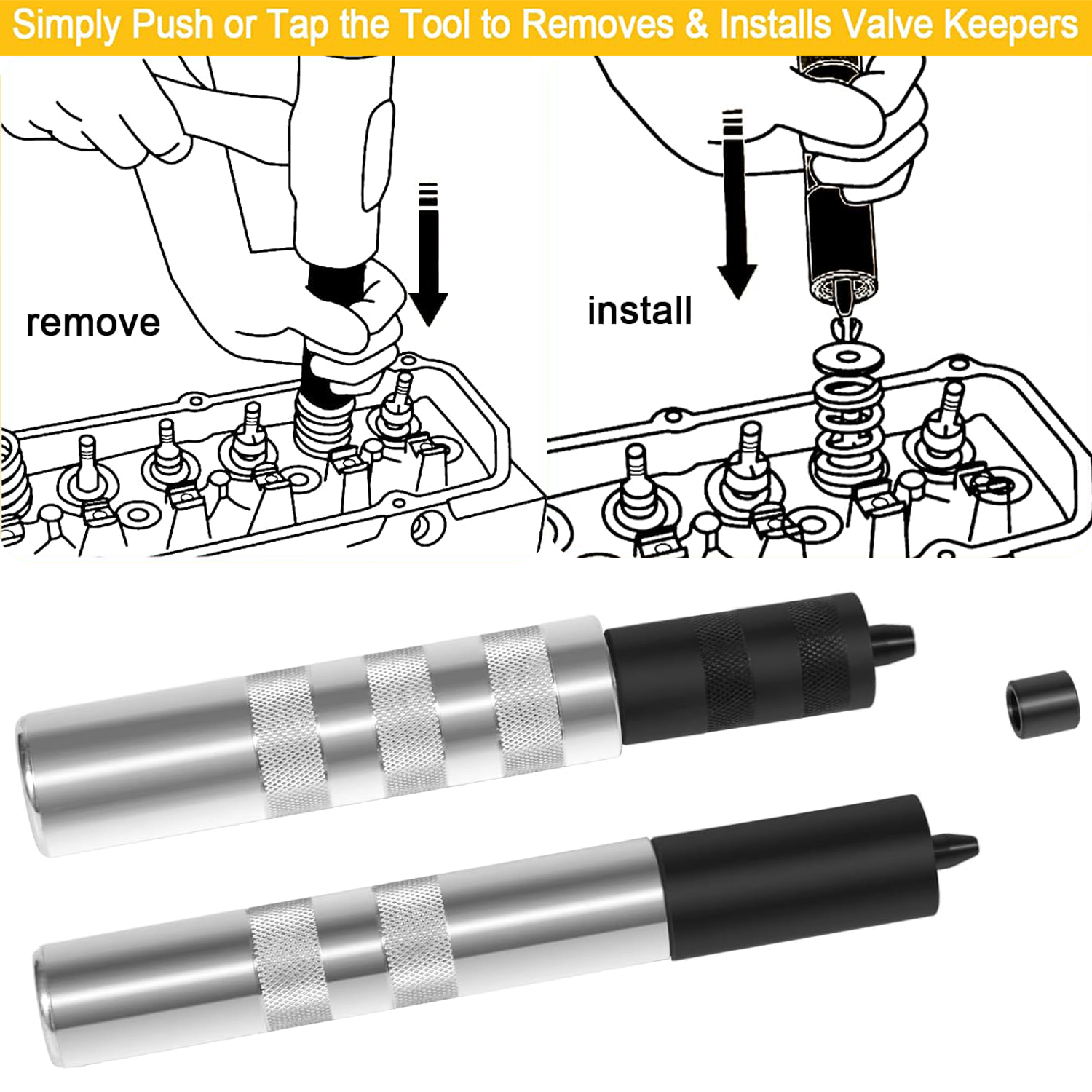 36050 Valve Keeper Remover and Installer Tool Kit for Automotive Engines