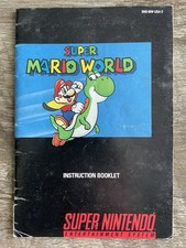 Super Mario World Instruction Manual Only Super Nintendo