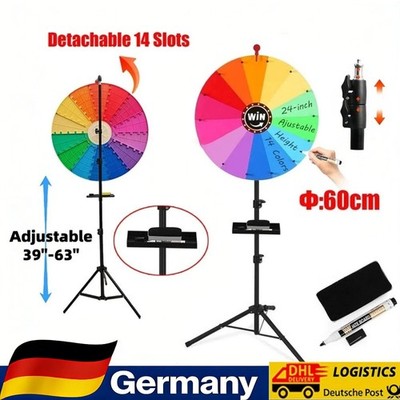 610mm Glücksrad Spielzeug Farbe Rad Lotteriespiele Spiele Tischplatte Verkauf DE