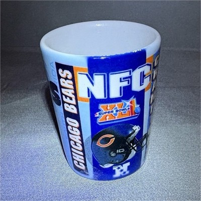 Chicago Bears NFC Champions Super Bowl Shot Glass 2007 NFL Collectible Barware