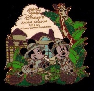 Disney Animal Kingdom Safari Mickey Watching Lion Logo Pin , * pin