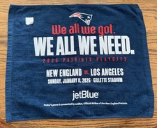 2026 NFL PLAYOFFS PATRIOTS VS. CHARGERS SOUVENIR TOWEL - NICE DETAIL
