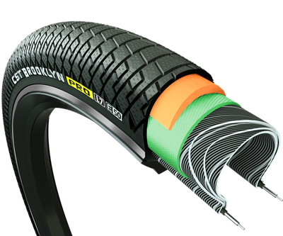 Außenreifen CST Brooklyn Pro Cargo (Babboe) 20 x 2.15 / 55-406 - schwarz mit ...