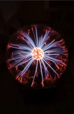 VTG 1987 EYE of the STORM PLASMA Lightning Globe LAMP Rabbit E6000 Touch + Audio