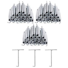 60Pcs 7" Trampoline Springs Heavy Duty Galvanized Steel Replacement Spring Kit