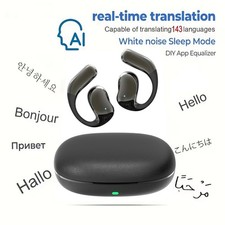 Wireless Bluetooth Translation Earbuds with 700mAh high-capacity charging case