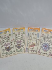 Hand And Body Temporary Tattoos 4 Pack