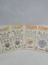 Hand And Body Temporary Tattoos 4 Pack