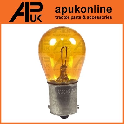 Lucas Amber Indicator Bulb 12V LLB343 for Fordson David Brown Crawler Tractor