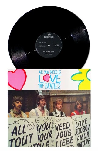 THE BEATLES - All You Need Is Love / Baby You're A Rich Man 12" Parlophone Vinyl