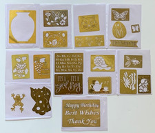 Dreamweaver Brass Stencils Butterfly Frog Fish Flowers Lynell Harlow Lot of 21