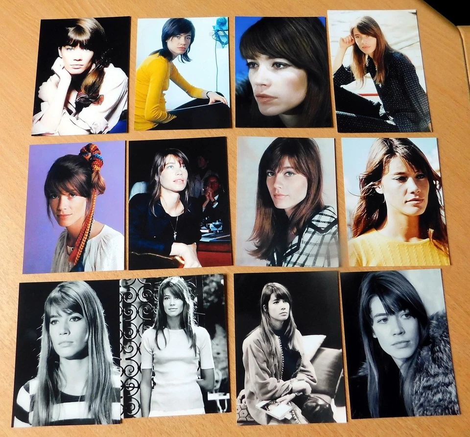 LOT 12 PHOTOS FRANCOISE HARDY chant FUJI SUPERIEUR1 1X15 CM REPRODUCTIONS - Photo 1/1