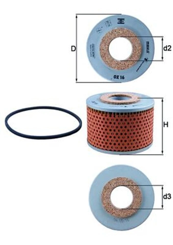 Filtro de aceite KNECHT OX 16D filtro para MKII 2500 TRIUMPH FORD PI MUSTANG TR MK - Imagen 2 de 4