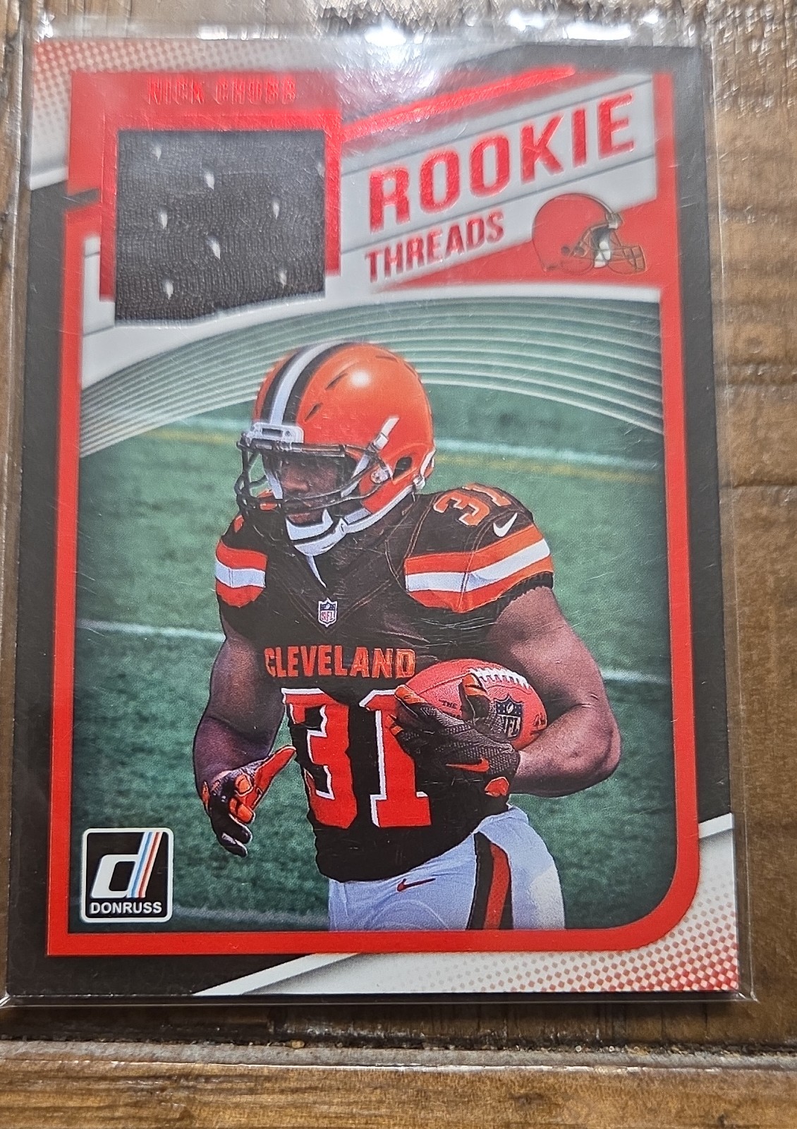 Nick Chubb Panini Donruss Rookie Threads #8 Base